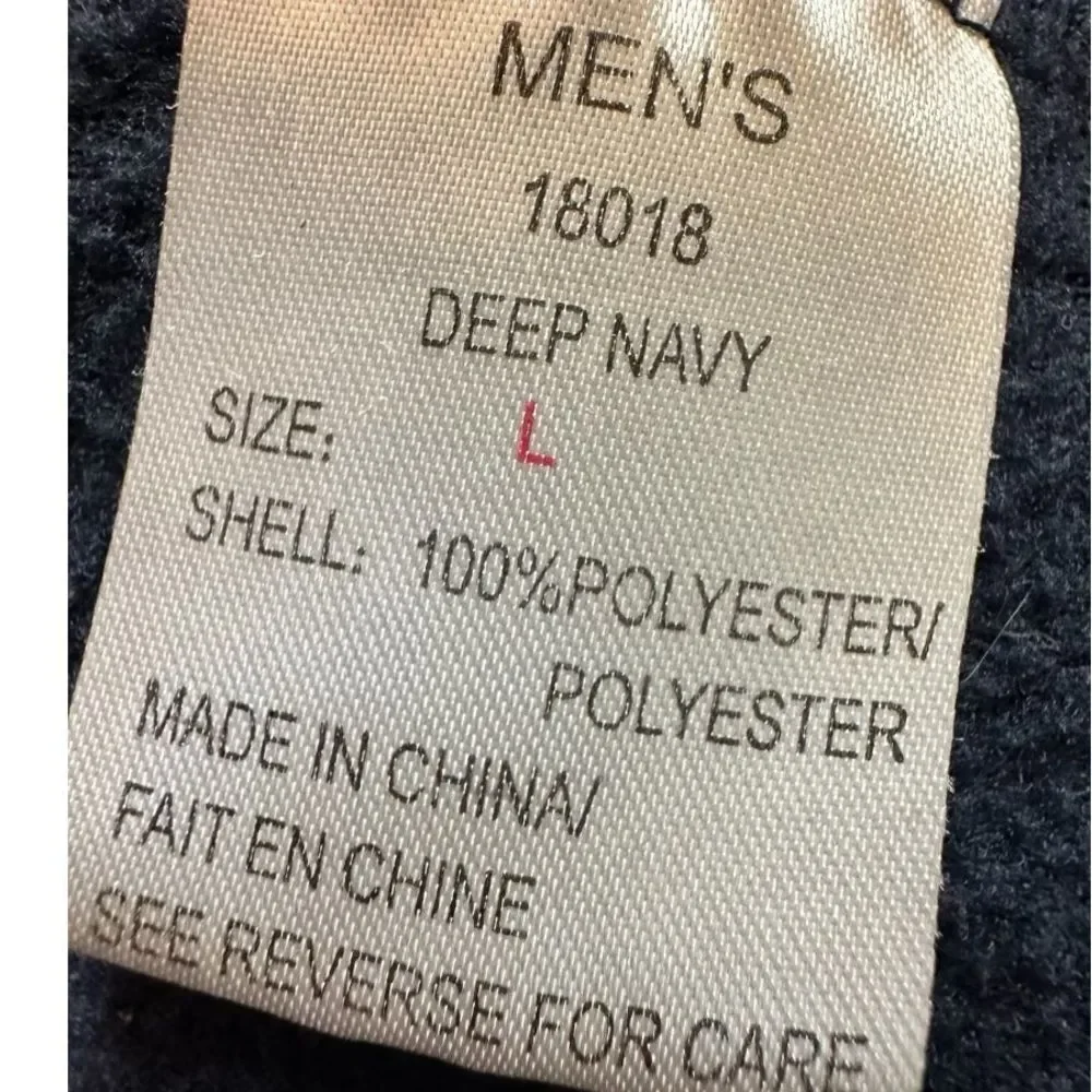 Woolrich Deep Navy Vest size Large fleece